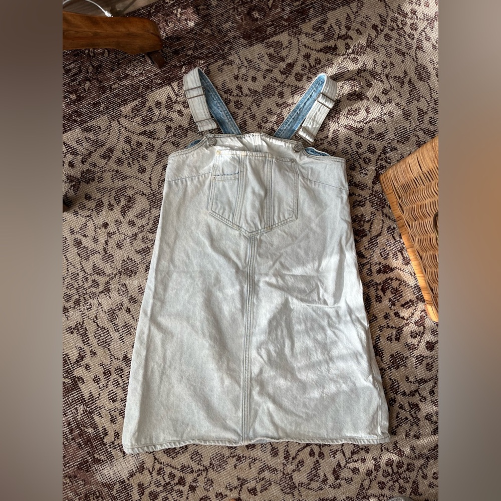 Seven for all mankind Denim Overall mini Dress small